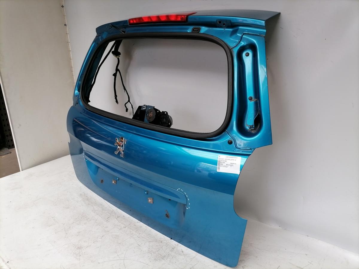 Peugeot 207SW original Heckklappe ohne Heckscheibe KMU Blaumetallic Bj.2009